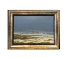 obraz-na-plotnie-w-drewnianej-ramie-caspar-d-friedrich-pejzaz-morski
