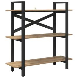 polka-na-ksiazki-dab-rzemieslniczy-100-x-335-x-102-cm