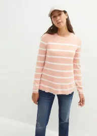 b-p-c-sweter-ciazowy-i-do-karmienia-lososiowy-w-biale-paseczki-r-32-34