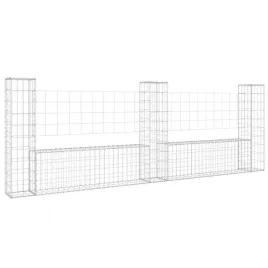 ogrodzenie-gabionowe-z-3-slupkami-zelazo-260x20x100-cm