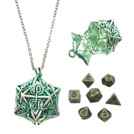 naszyjnik-kostka-k20-lesny-elf-zloty-malutki-zestaw-7-metalowych-kosci