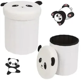 biala-skladana-miekka-pufa-puf-ze-schowkiem-na-zabawki-dla-dzieci-z-panda