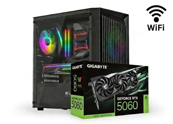 Komputer Gamingowy - Ryzen 5 5500 | 16GB RAM | RTX 5060 | SSD 1TB