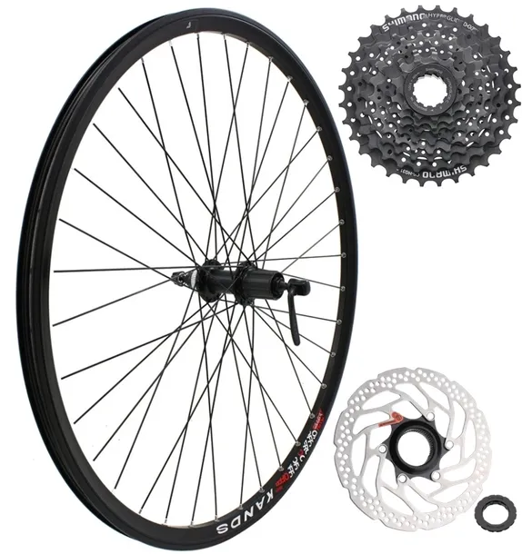 KOŁO ROWEROWE 26 CALI TYLNE KASETA 9 RZĘDOWA + TARCZA SHIMANO CENTERLOCK