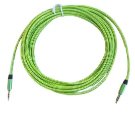 kabel-3m-aux-jack-jack-35mm-zielony-w-oplocie-solidny-kabel-audio