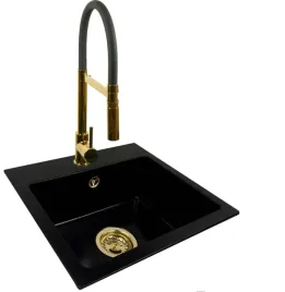zlew-do-kuchni-zlewozmywak-jednokomorowy-granitowy-kuchenny-zlota-bateria