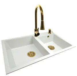 zlew-zlewozmywak-dwukomorowy-granitowy-80x50-do-kuchni-zlota-bateria-syfon