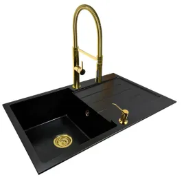zlew-zlewozmywak-jednokomorowy-z-ociekaczem-80x50-granit-zlota-bateria-full