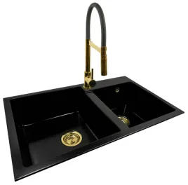 zlew-zlewozmywak-dwukomorowy-granitowy-do-kuchni-80x50-zlota-bateria