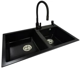 zlew-do-kuchni-zlewozmywak-granitowy-dwukomorowy-duze-komory-80x50-bateria