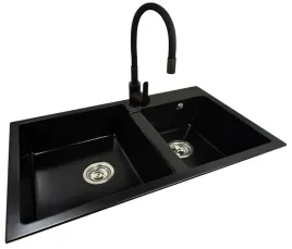 zlew-zlewozmywak-granitowy-dwukomorowy-80x50-elastyczna-gietka-bateria