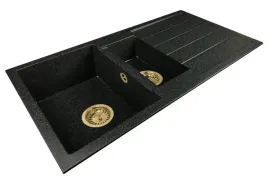zlew-do-kuchni-poltorakomorowy-zlewozmywak-granitowy-kuchenny-zloty-syfon