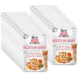 brit-care-cat-pouches-fillets-in-gravy-with-tender-turkey-and-savory-salmon
