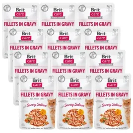 brit-care-cat-pouches-fillets-in-gravy-with-savory-salmon-12x85g