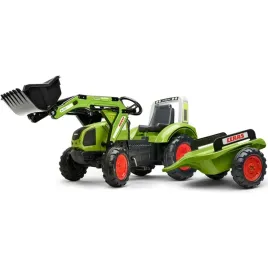 falk-traktor-na-pedaly-z-lyzka-i-przyczepka-zielony-claas-od-3-lat