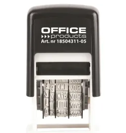datownik-samotuszujacy-office-products-czarny-z-tuszem
