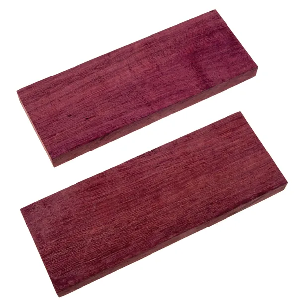 drewno egzotyczne Amarant / Purple Heart - para okładek 15 cm