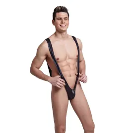 meska-bielizna-czarne-body-latex-vinyl-skora-kombinezon-majtki-stringi