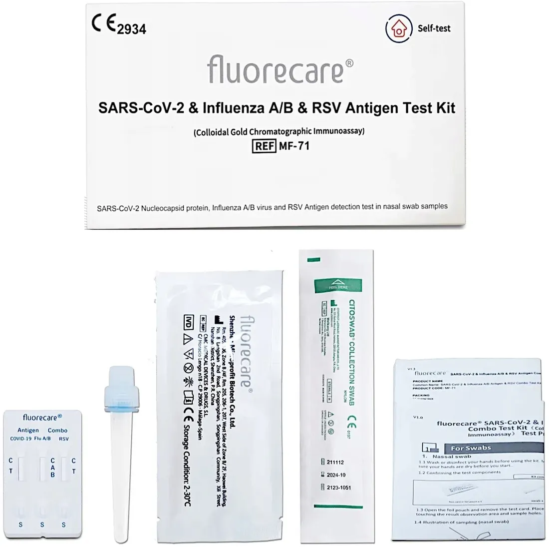 fluorecare-test-combo-4w1-stan-nowy