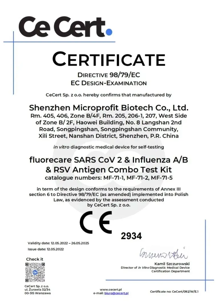 fluorecare-test-combo-4w1-stan-nowy