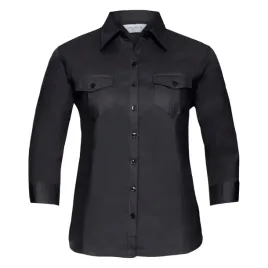 koszula-damska-z-dlugim-zawijanym-rekawem-3-4-czarny-r-xl