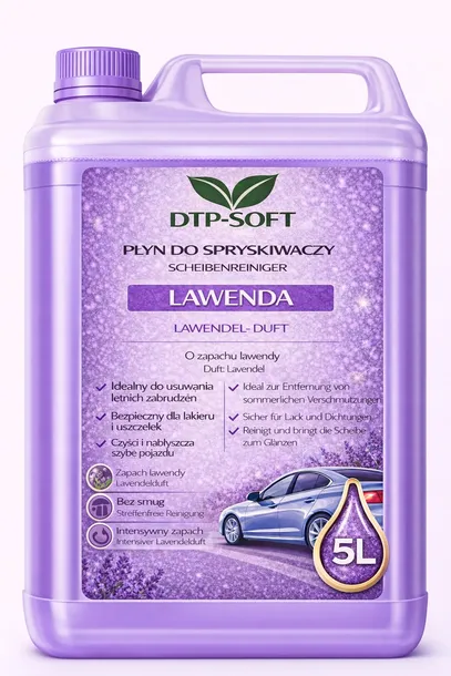 5L Płyn do Spryskiwaczy – LAWENDA –Letni Sprysk 5 litrów PREMIUM
