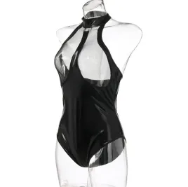 czarne-body-vinyl-bielizna-damska-lateks-gorset-siatka-lack-wetlook