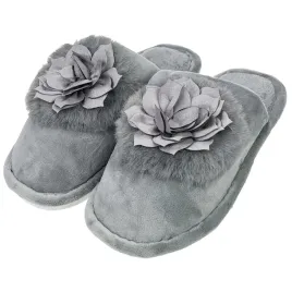 kapcie-damskie-rose-cieple-wsuwane-miekkie-pluszowe-pelne-szare-36-37