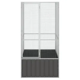 woliera-antracytowa-111x107x2115-cm-galwanizowana-stal