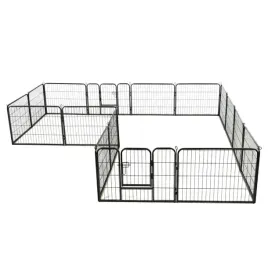 kojec-dla-psow-16-paneli-stalowy-60-x-80-cm-czarny