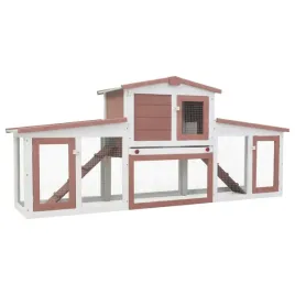 duza-klatka-dla-krolikow-brazowo-biala-204x45x85-cm-drewno