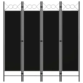 parawan-4-panelowy-czarny-160-x-180-cm