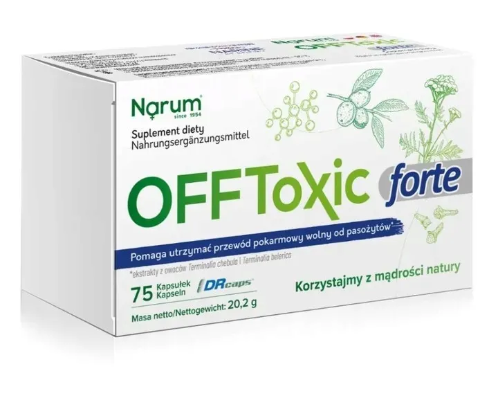 Narum OFFToxic Forte | Probiotyk Narine | 75 kapsułek