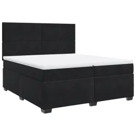 lozko-kontynentalne-z-materacem-i-topperem-czarne-200x200-cm