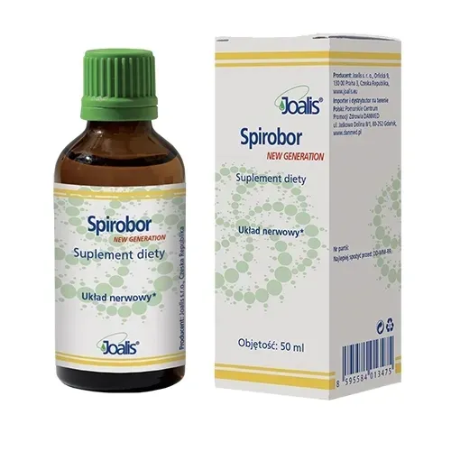 Joalis SPIROBOR Krople Ziołowe na Odporność, Układ Nerwowy 50ml New Generat