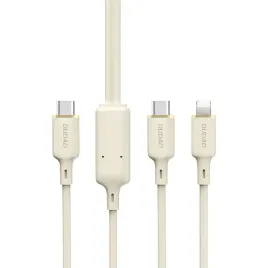 kabel-2w1-dudao-l7sf-usb-c-usb-c-lightning-100w-1-2m-bezowy