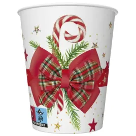 kubeczki-papierowe-checked-bow-with-candy-cane-maki-250-ml-8-szt