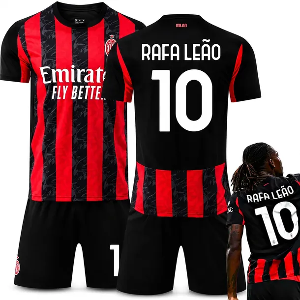 KOMPLET PIŁKARSKI KOSZULKA RAFAEL LEAO AC MILAN WSZYSTKIE ROZMIARY