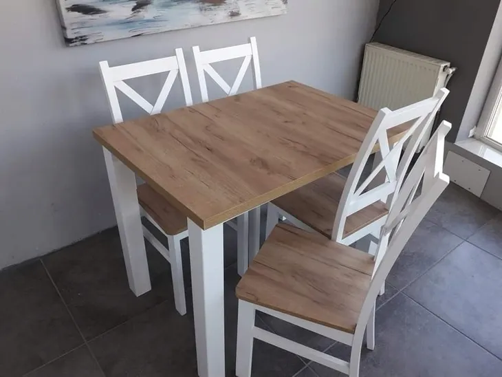 Zestaw loft KRZYŻK STÓŁ I 4 krzesła HIT CENOWY !!!