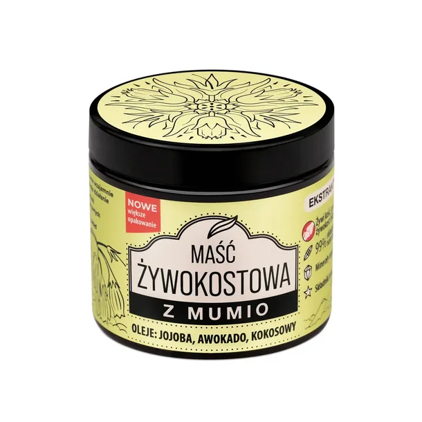 Maść żywokostowa z mumio, 8 aktywnych składników. Na stawy i mięśnie