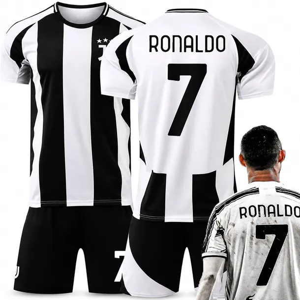 KOMPLET PIŁKARSKI KOSZULKA CRISTIANO RONALDO JUVENTUS TURYN ROZMIARY