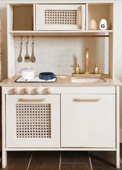 Kuchnia drewniana MDF retro z akcesoriami BOHO