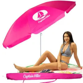 parasol-plazowy-lamany-z-filtrem-upf50-captain-mike-160cm-rozowy