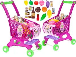 wozek-sklepowy-na-zakupy-koszyk-z-produktami-rozowy-dla-dzieci-akcesoria