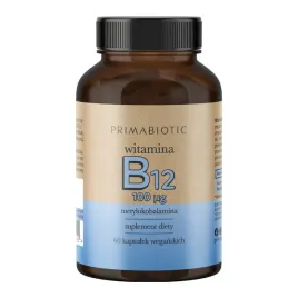Zdjęcie produktu WITAMINA B12 PRIMABIOTIC 60 kaps. Układ Nerwowy Zmęczenie Odporność