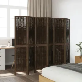 parawan-pokojowy-6-panelowy-ciemny-braz-lite-drewno-paulowni