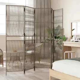 parawan-5-panelowy-szary-polirattan