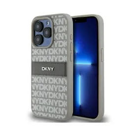 dkny-leather-mono-stripe-and-metal-logo-etui-iphone-15-pro-bezowy