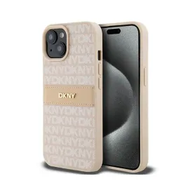 dkny-leather-mono-stripe-and-metal-logo-etui-iphone-15-14-13-rozowy