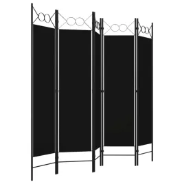parawan-5-panelowy-czarny-200-x-180-cm